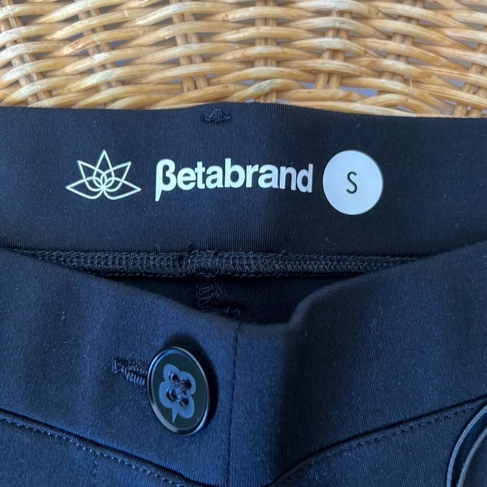 NWT Betabrand Dress Pant Yoga Pants Black Stretch Travel Small S - Picture 4 of 7